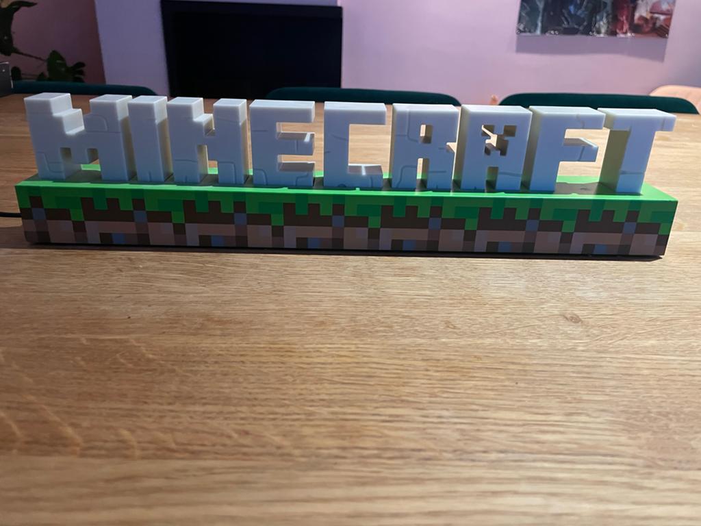 Minecraft Bureaulamp / Nachtlamp, Ophalen of Verzenden, Zo goed als nieuw