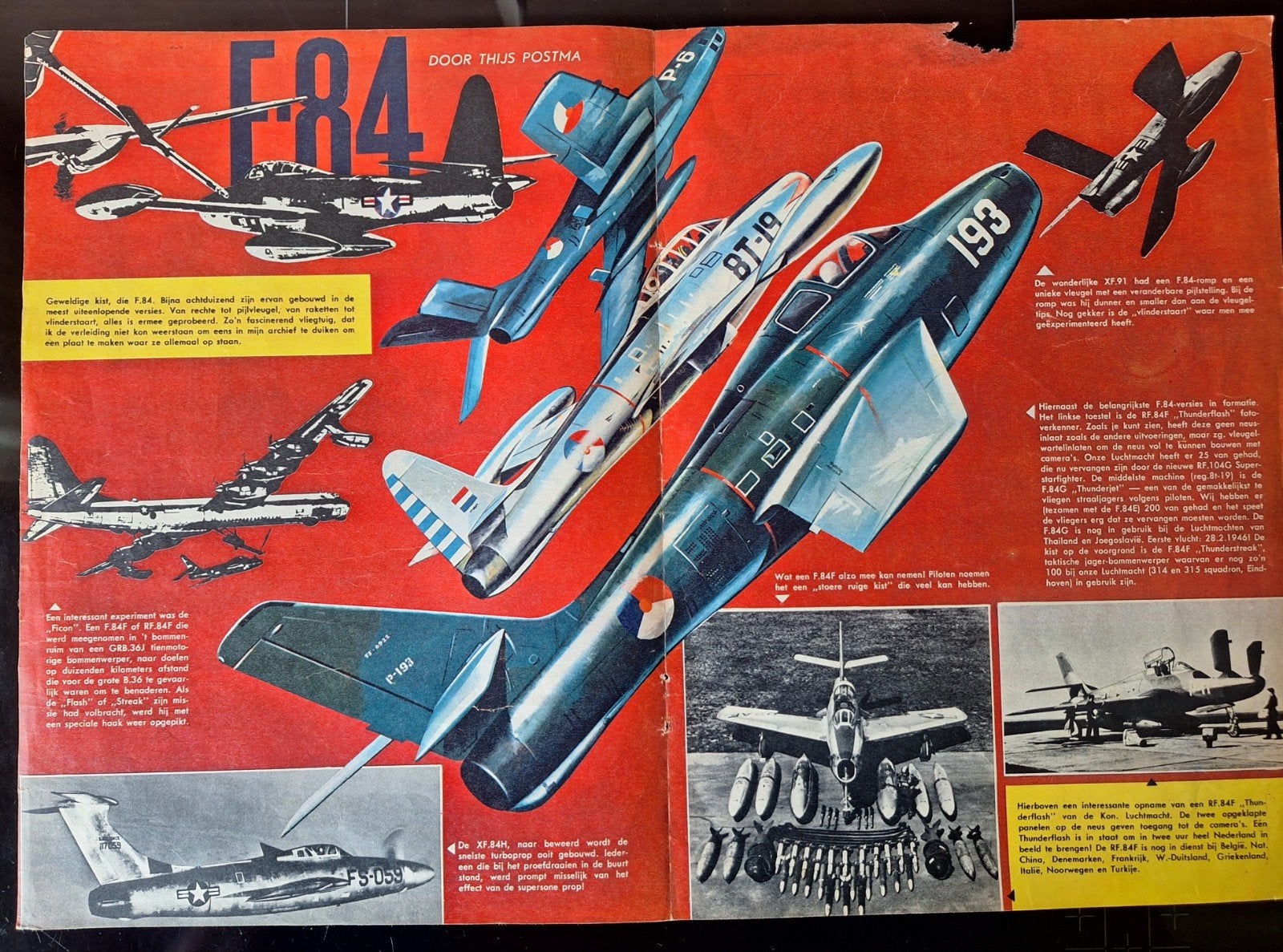 F-84 Thunderstreak, Ophalen of Verzenden, Gebruikt, Boek of Tijdschrift