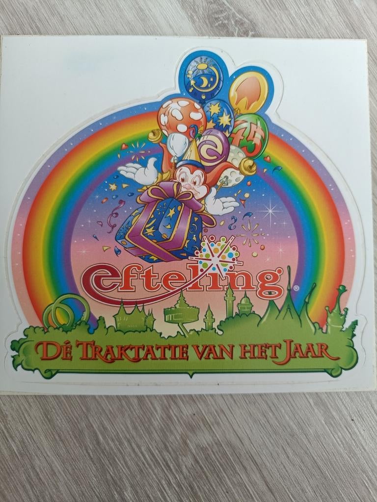 Efteling parkeer sticker, Ophalen of Verzenden, Zo goed als nieuw, Overige typen