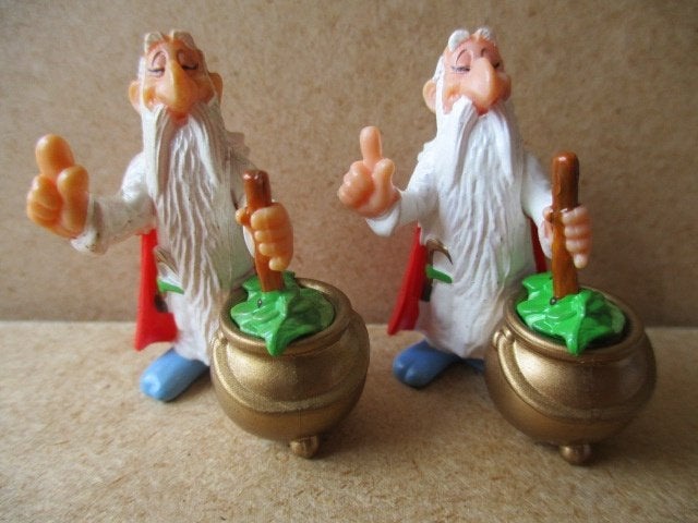 adv10869 asterix poppetje 17, Verzamelen, Ophalen, Asterix en Obelix, Gebruikt, Beeldje of Figuurtje