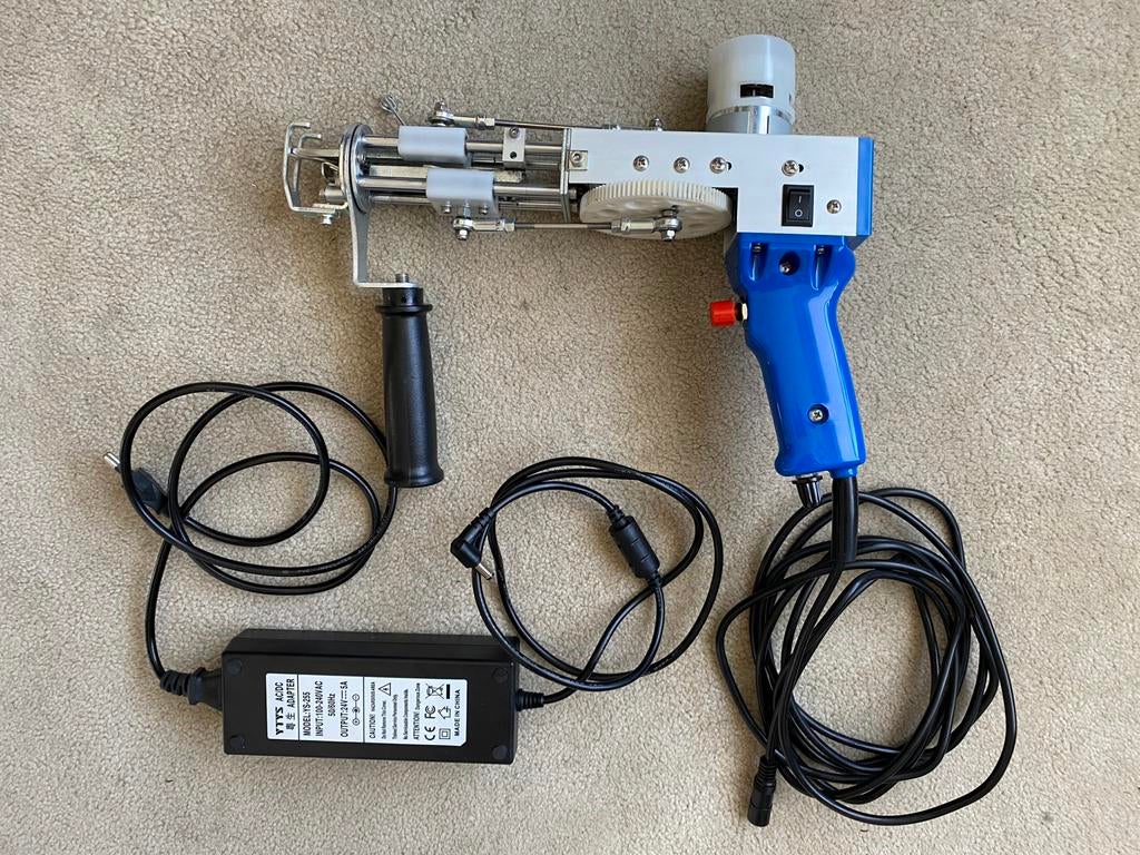 Tufting gun, Gebruikt, Gereedschap of Toebehoren, Blauw, Elektrisch