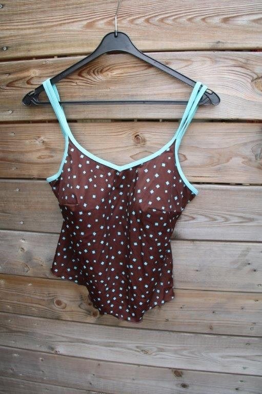 Tankini bruin/ aqua Amoena mt 42B cup 2 broekjes Vaste prijs, Kleding | Dames, Badmode en Zwemkleding, Overige typen, Bruin, Amoena
