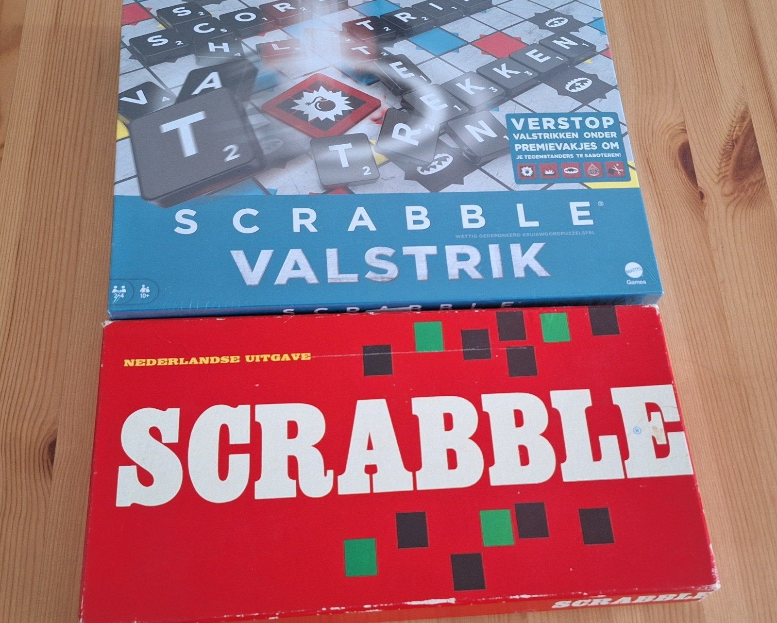 Scrabble origineel en Scrabble valstrik (in seal), Hobby en Vrije tijd, Gezelschapsspellen | Bordspellen, Ophalen of Verzenden