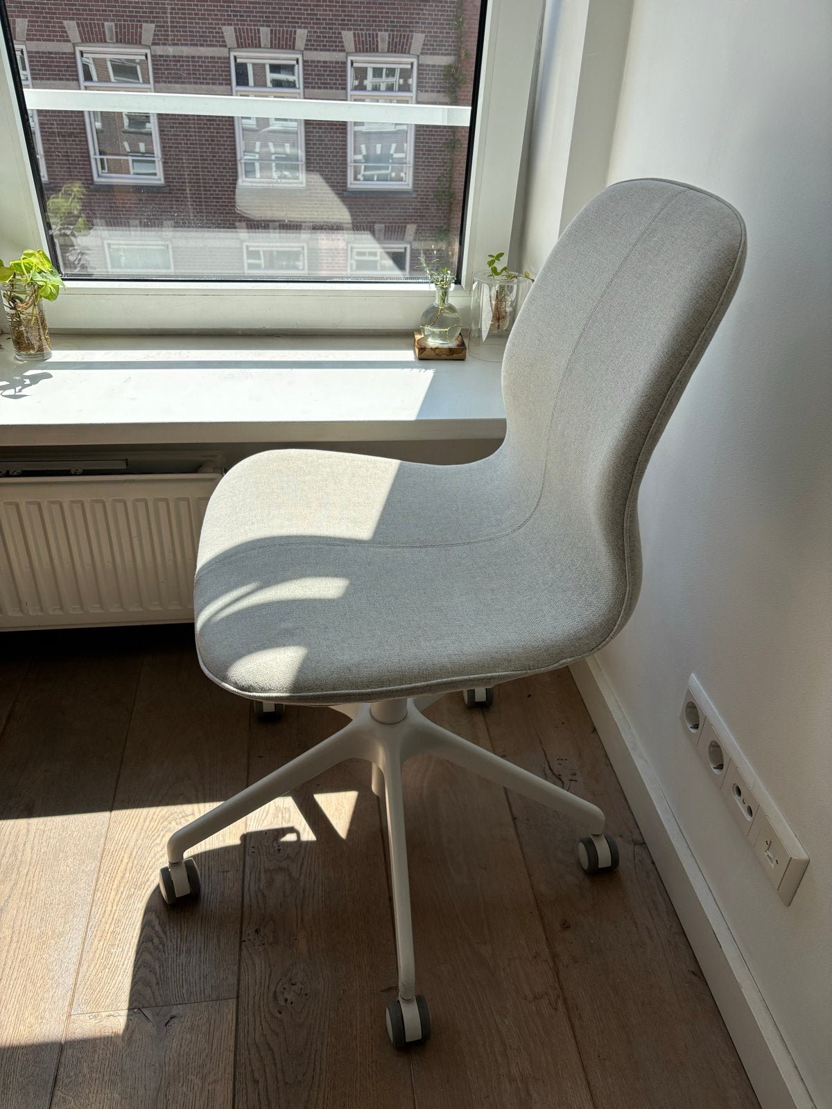 IKEA LÅNGFJÄLL Bureaustoel / Vergaderstoel Gunnared beige, Ophalen, Gebruikt, Beige, Bureaustoel