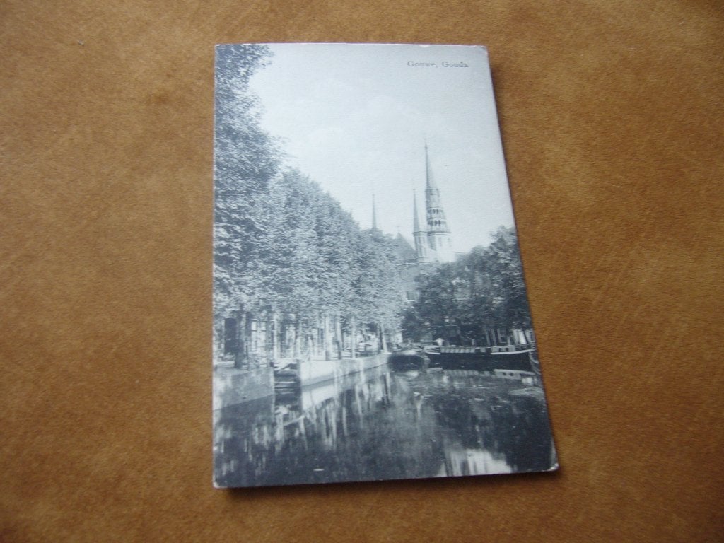 GOUDA  =  GOUWE  BRIEFKAART  1912, Ophalen of Verzenden, Voor 1920, Gelopen, Zuid-Holland