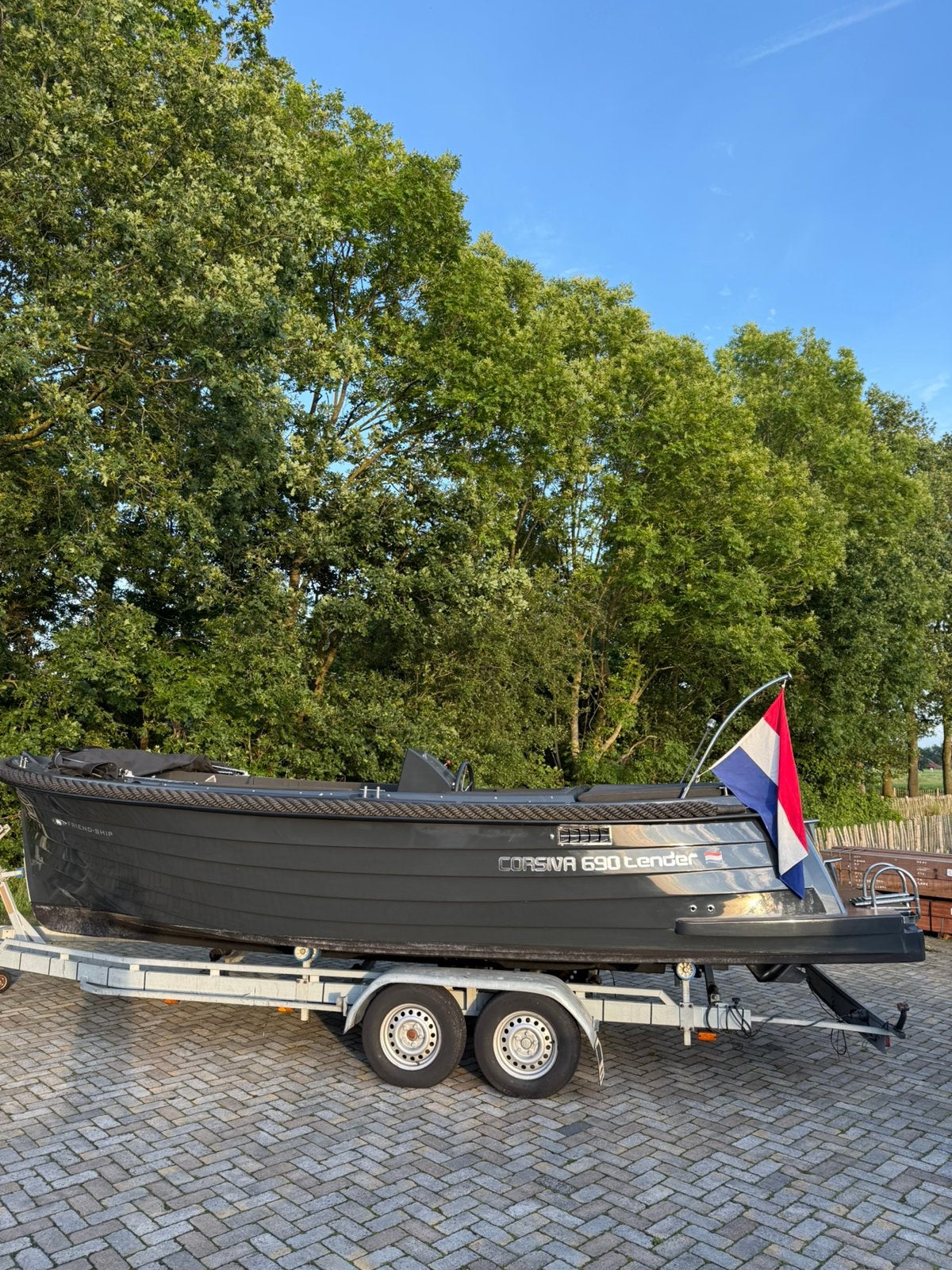 Corsiva 690 Tender sloep, B.J. 2018 Suzuki 115 pk + trailer, Watersport en Boten, Sloepen, Tender, Zo goed als nieuw, 115 pk, Trailer