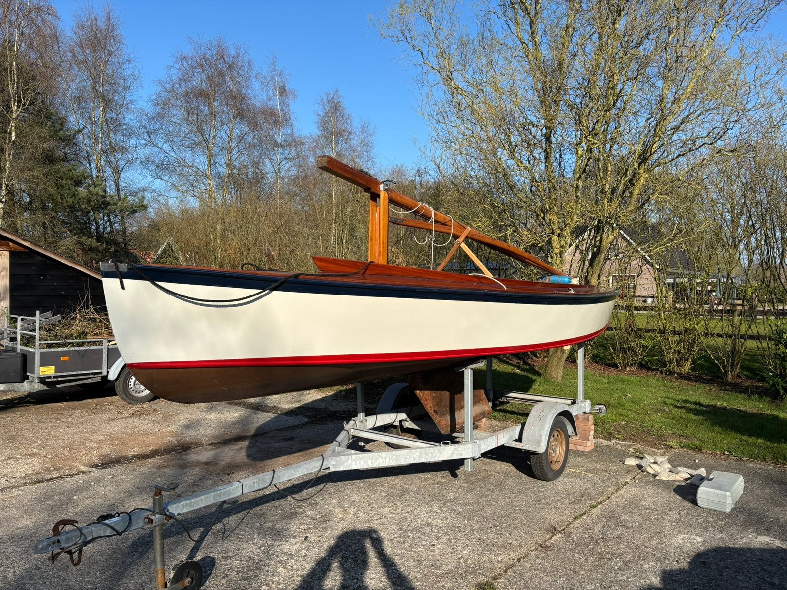 Bruynzeel Valk bouwnummer 25, Watersport en Boten, Open zeilboten, Ophalen, Gebruikt, Inclusief trailer, Valk