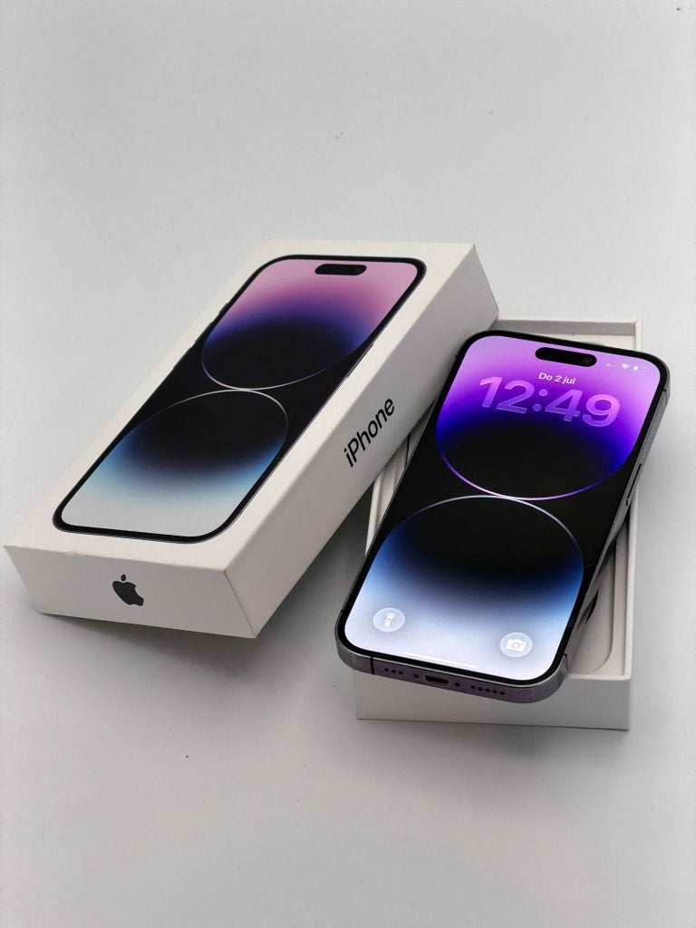 Zeer Nette iPhone 14 Pro Paars 128GB, 100% batterijconditie!, Apple, ., Paars, Ophalen of Verzenden
