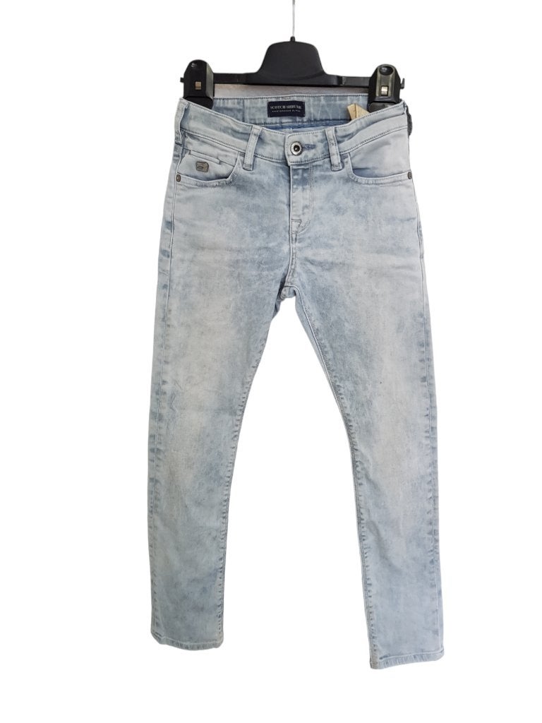 Mooie SCOTCH SHRUNK stretch jeans licht blauw mt 10/140., Broek, Verzenden, Zo goed als nieuw, Scotch & Soda