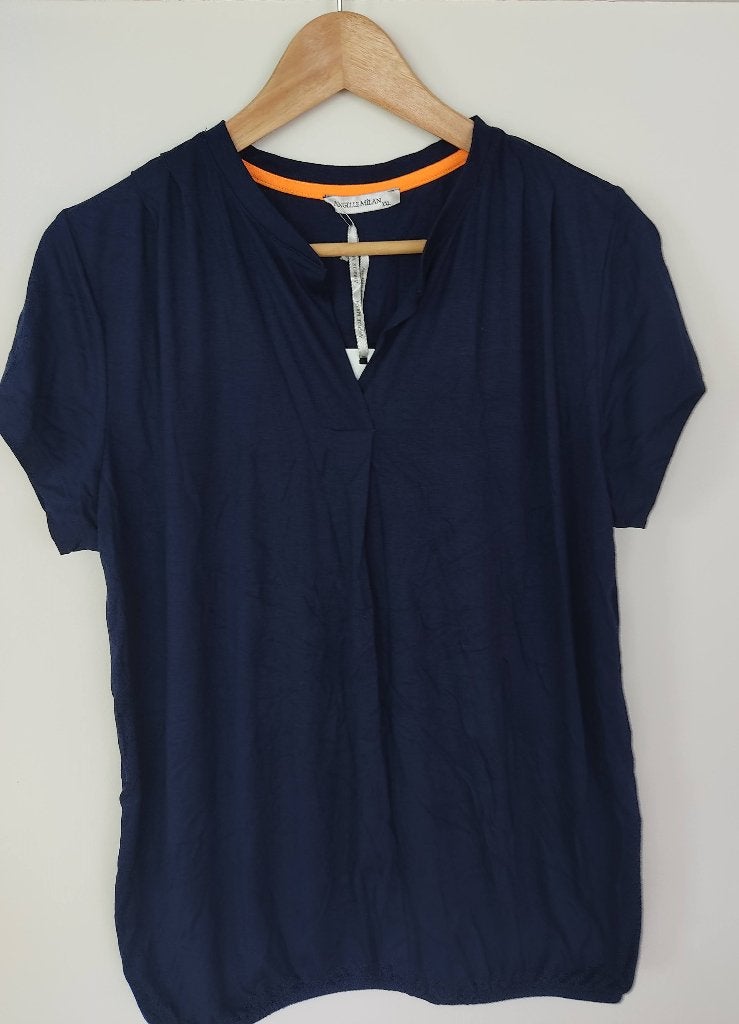 Donkerblauwe top Angelle Milan XXL, Angelle Milan, Blauw, Maat 46/48 (XL) of groter, Nieuw