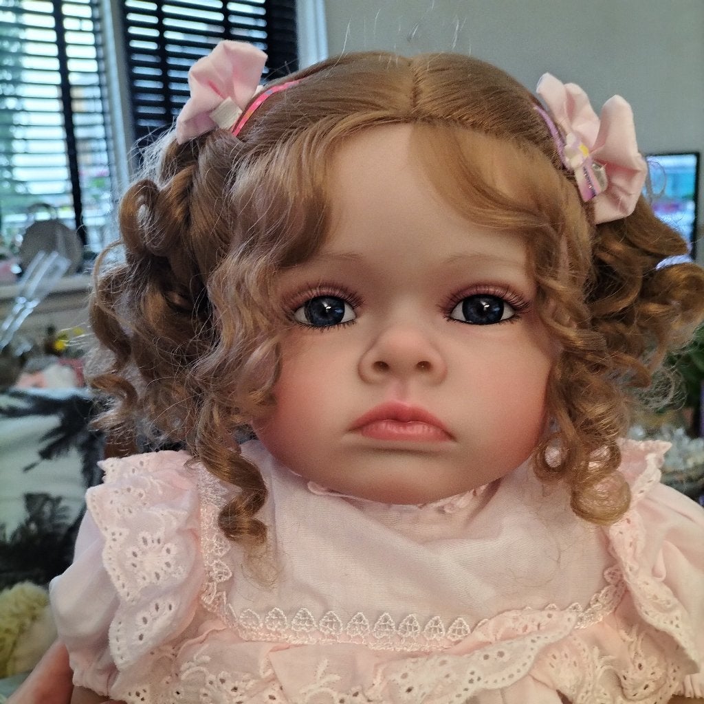 Reborn baby toddler 60 cm, Ophalen of Verzenden, Nieuw, Babypop, Levensecht of Reborn