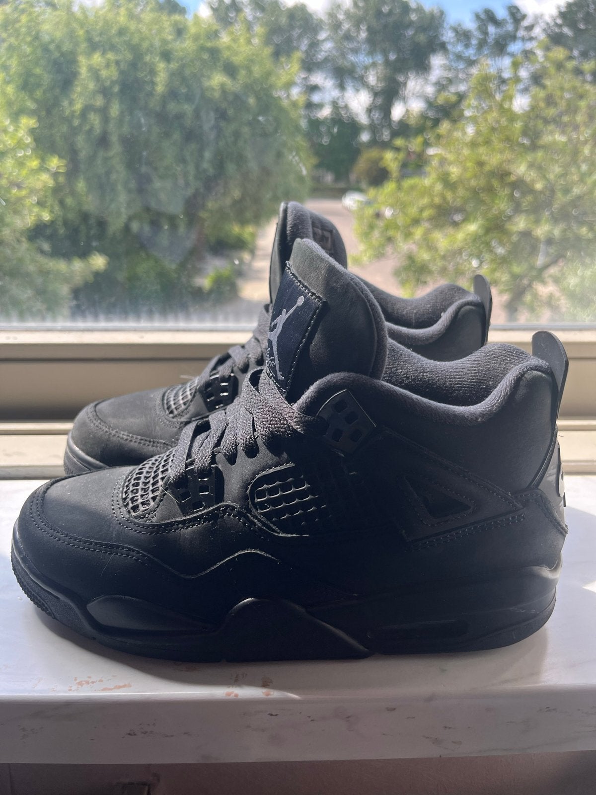 Air Jordan 4 Retro Black Cat - Maat 39, Kleding | Heren, Schoenen, Gedragen, Sneakers of Gympen, Zwart, Ophalen of Verzenden