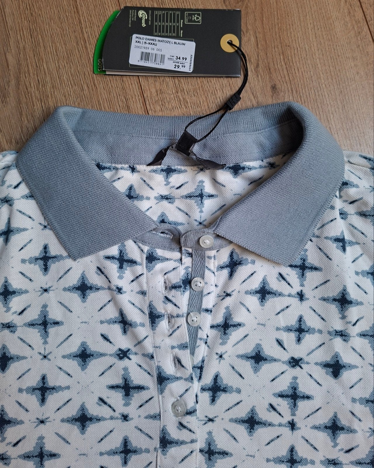 Nieuwe human nature anwb polo xxl, Kleding | Dames, Blauw, Maat 46/48 (XL) of groter, Nieuw, Ophalen of Verzenden