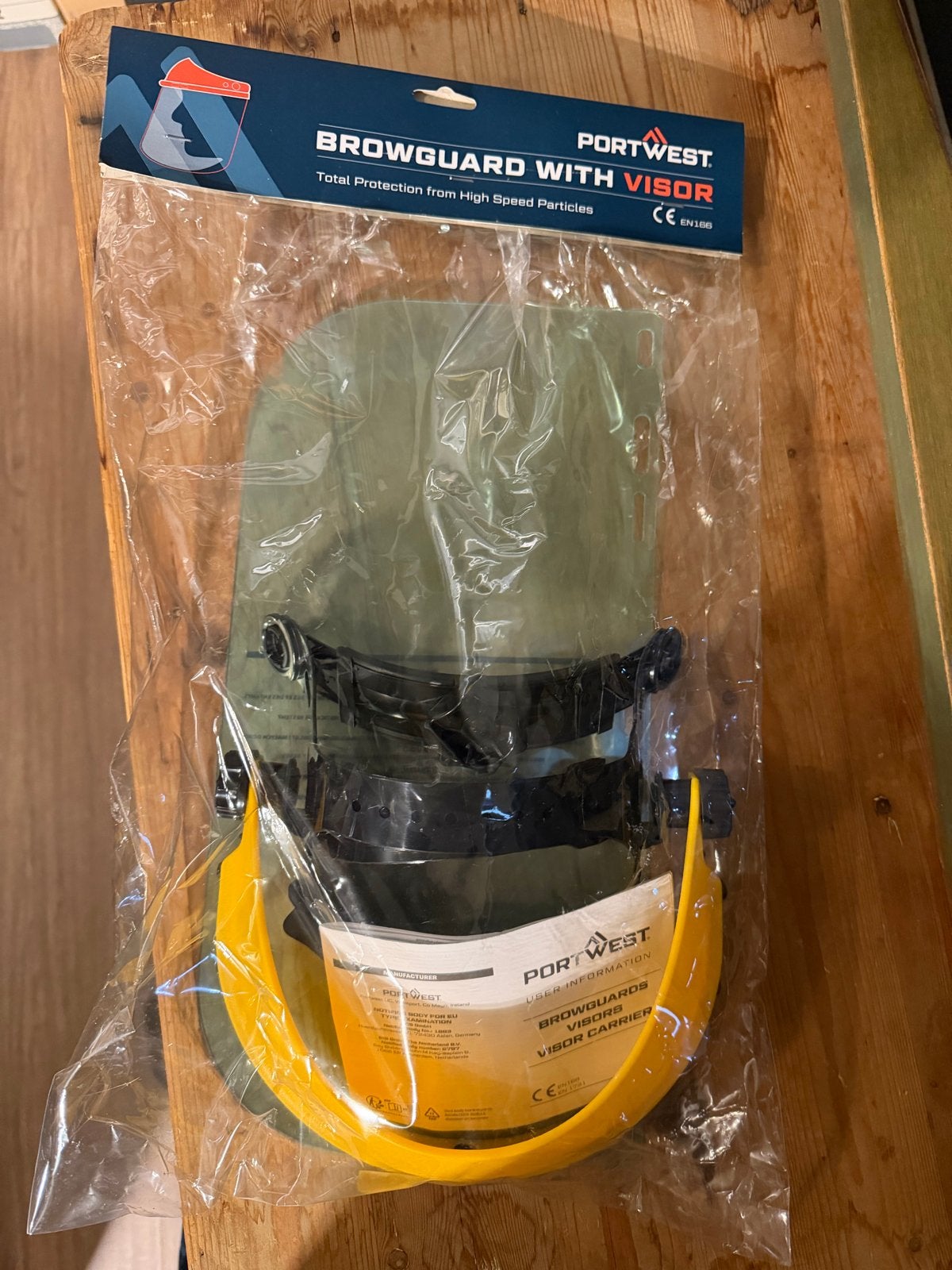 Portwest Browguard met Vizier - Nieuw - gelaatscherm, Ophalen of Verzenden, Nieuw