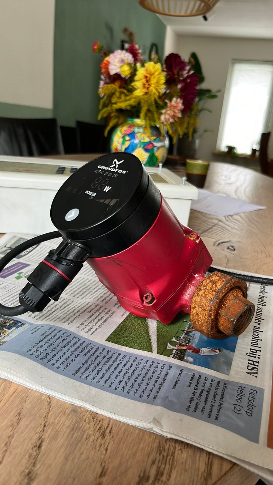 Grundfos Alpha1 25-60 130, Gebruikt, Minder dan 30 cm, Cv-ketel of Combi-ketel, Minder dan 60 cm