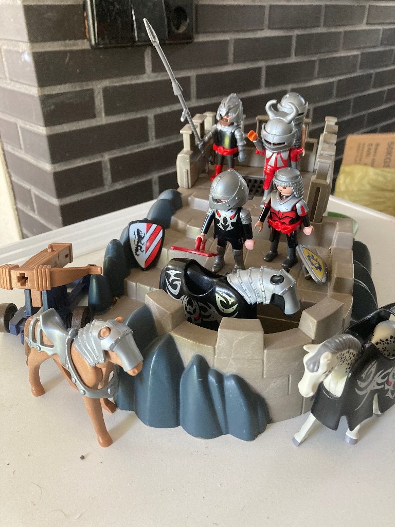 Playmobil burght met valken ridders, Ophalen of Verzenden, Gebruikt