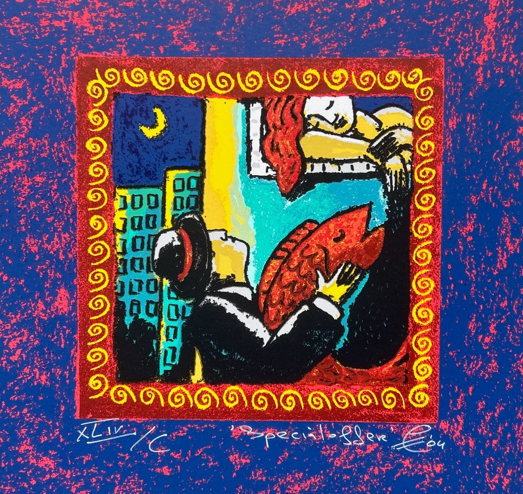 Zeefdruk Jacques Tange - Special offer, Antiek en Kunst, Gesigneerd, Ophalen of Verzenden, Zeefdruk
