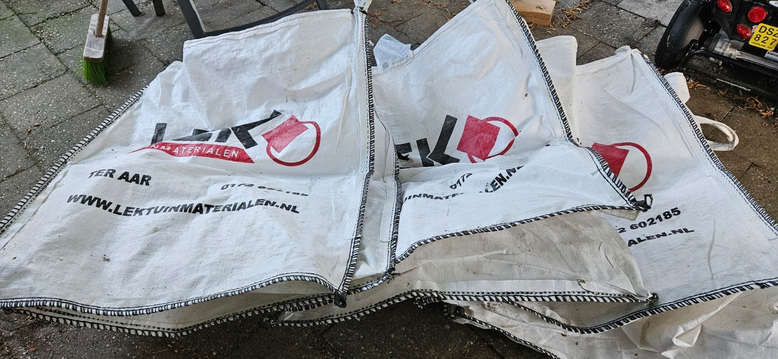 3 stuks big baas, m3 per big bag, Ophalen, Zo goed als nieuw