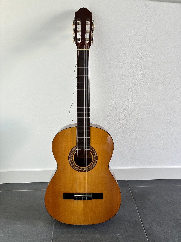 aria concert guitar model AC6 met beschermtas, Ophalen, Zo goed als nieuw, Klassieke of Spaanse gitaar