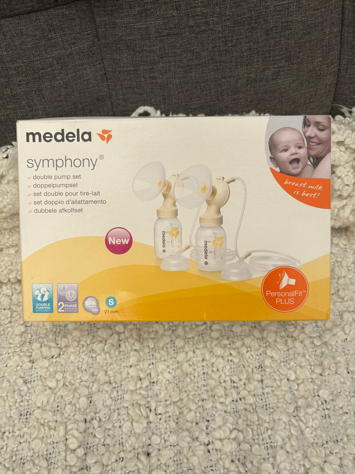 Medela Symphony personal kit plus, Ophalen, Gebruikt