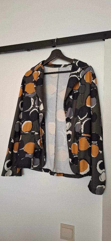 Blazer vest cirkelprint Made in Italy maat 42, 1234road, Overige kleuren, Info@onbekend.nl, Maat 42/44 (L)