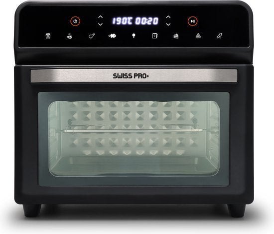 SWISS PRO+ SP-AF24L RVS ZWART AIRFRYER VAN 99.95 VOOR 29.95, Witgoed en Apparatuur, Airfryers, Nieuw, 1500 gram of meer, Ophalen of Verzenden