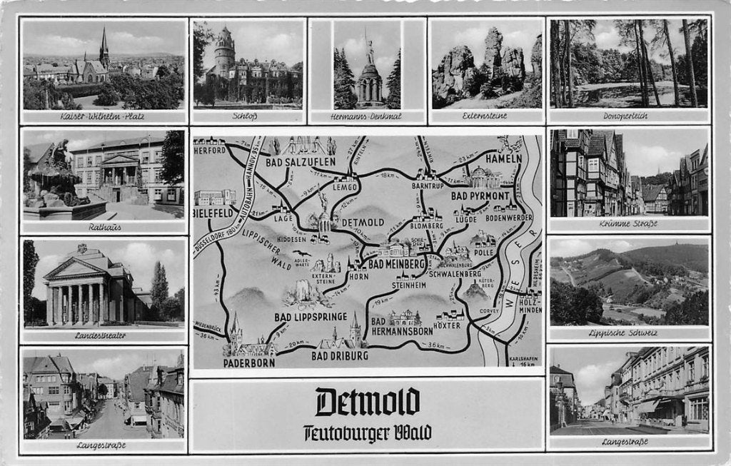 702-475-017 Detmold Teutoburger Wald, Verzenden, Voor 1920, Duitsland
