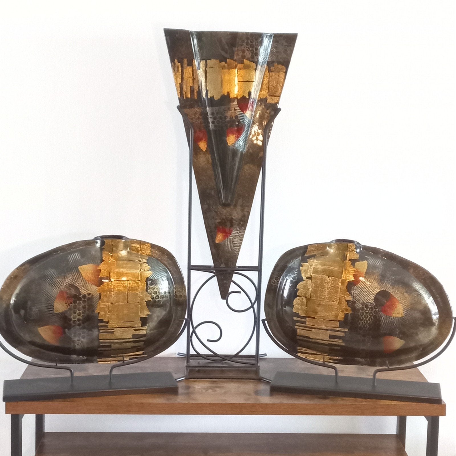 Sampaguita Design Glas Kunstobjecten-Complete Set van 3, Ophalen