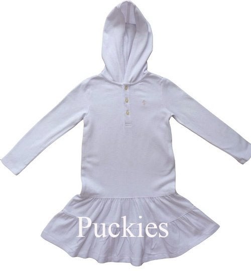 Maat 92 Witte Ralph Lauren polojurk NIEUW (9521), Meisje, Nieuw, Ophalen of Verzenden, Jurk of Rok