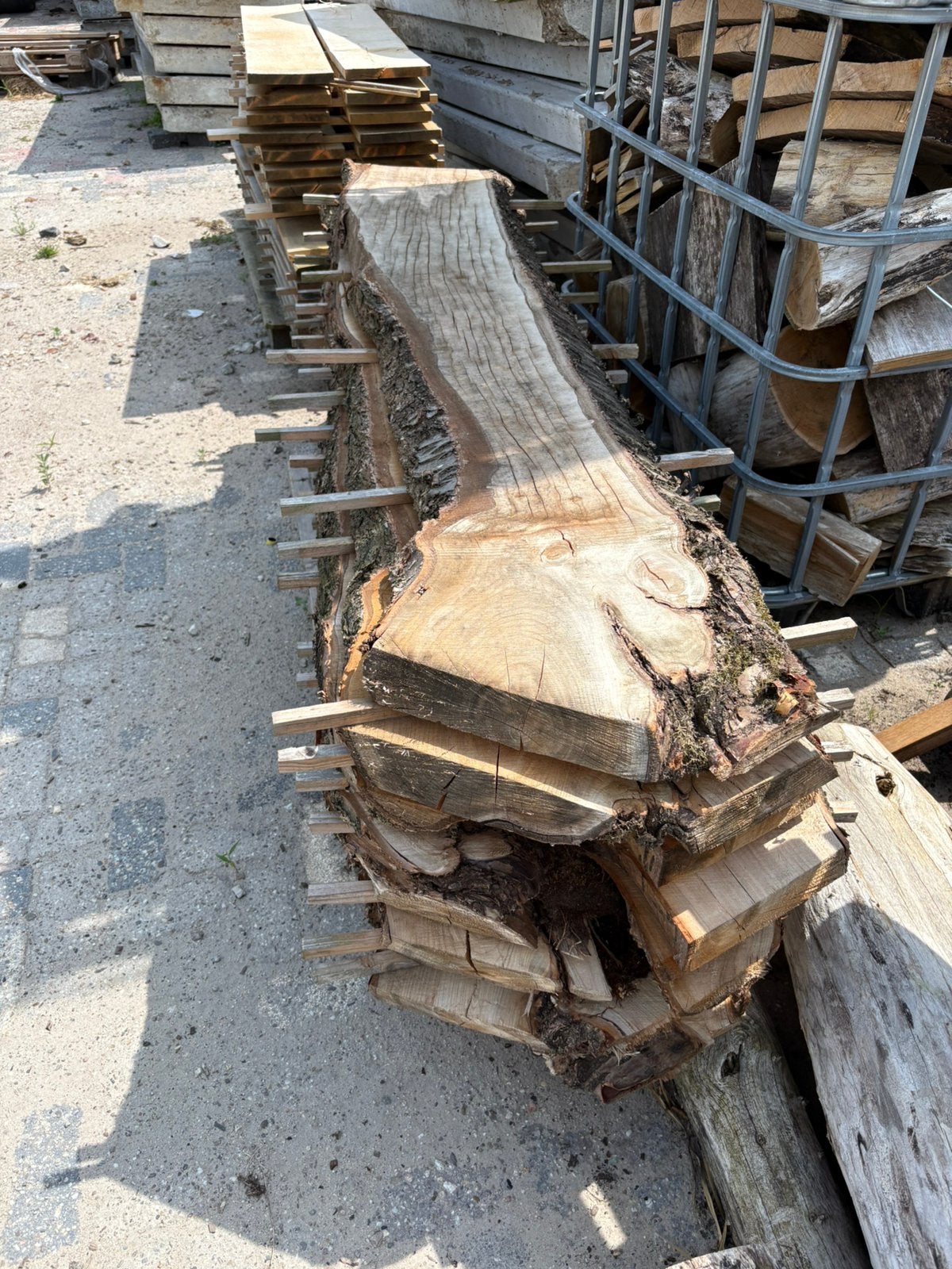 Kersenhout. Met Entplek 5 cm dik, Ophalen, Zo goed als nieuw, 250 cm of meer, Planken