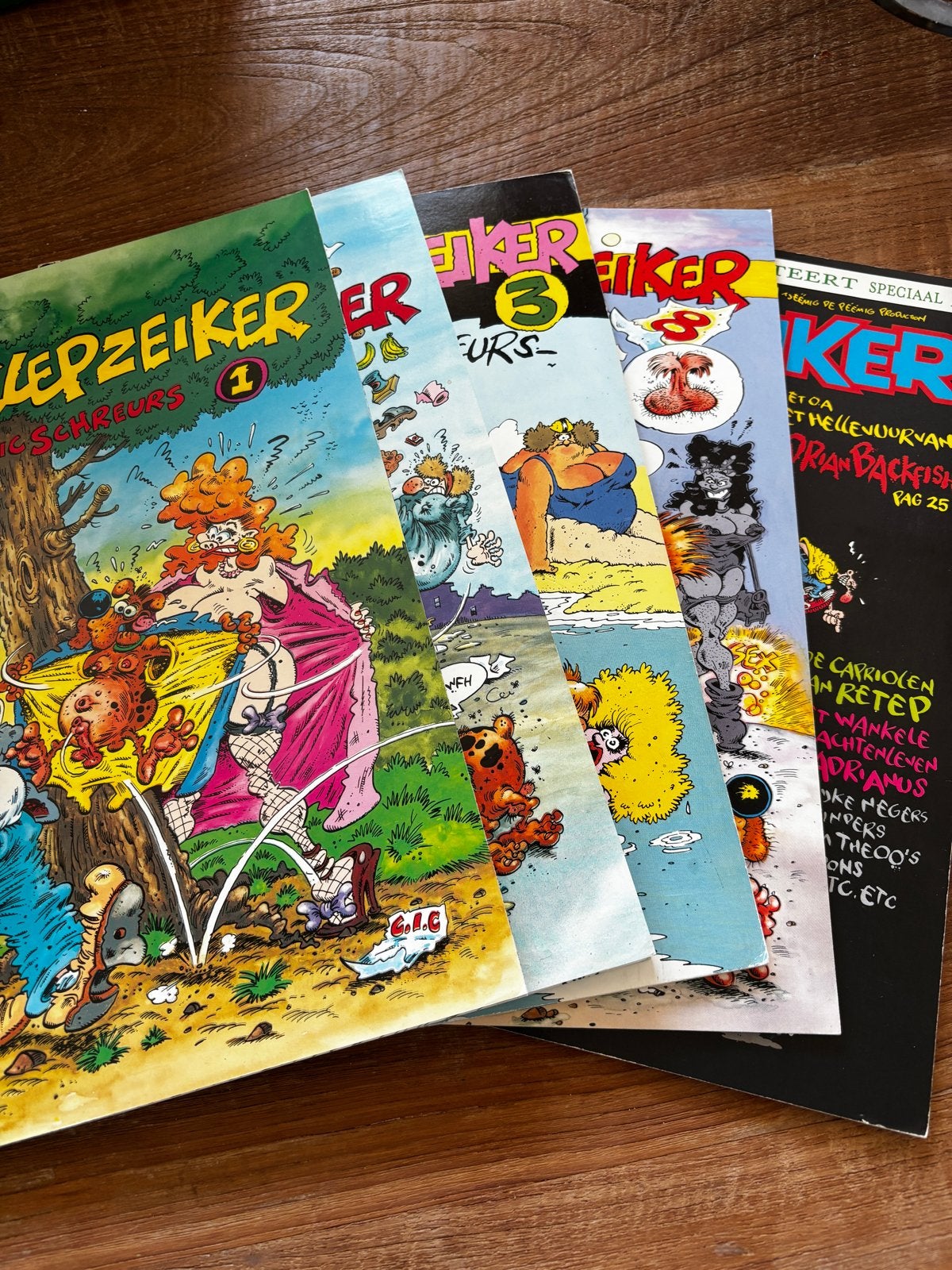 Joop Klepzeiker stripboeken - 1,2,3,8 & Special, Complete serie of reeks, Ophalen of Verzenden, Gelezen