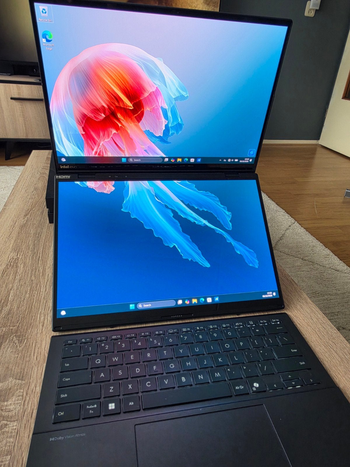 ASUS Zenbook Duo UX8406CA - Dual-Screen Laptop met pen, Ophalen, 2 tot 3 Ghz, ASUS, 14 inch