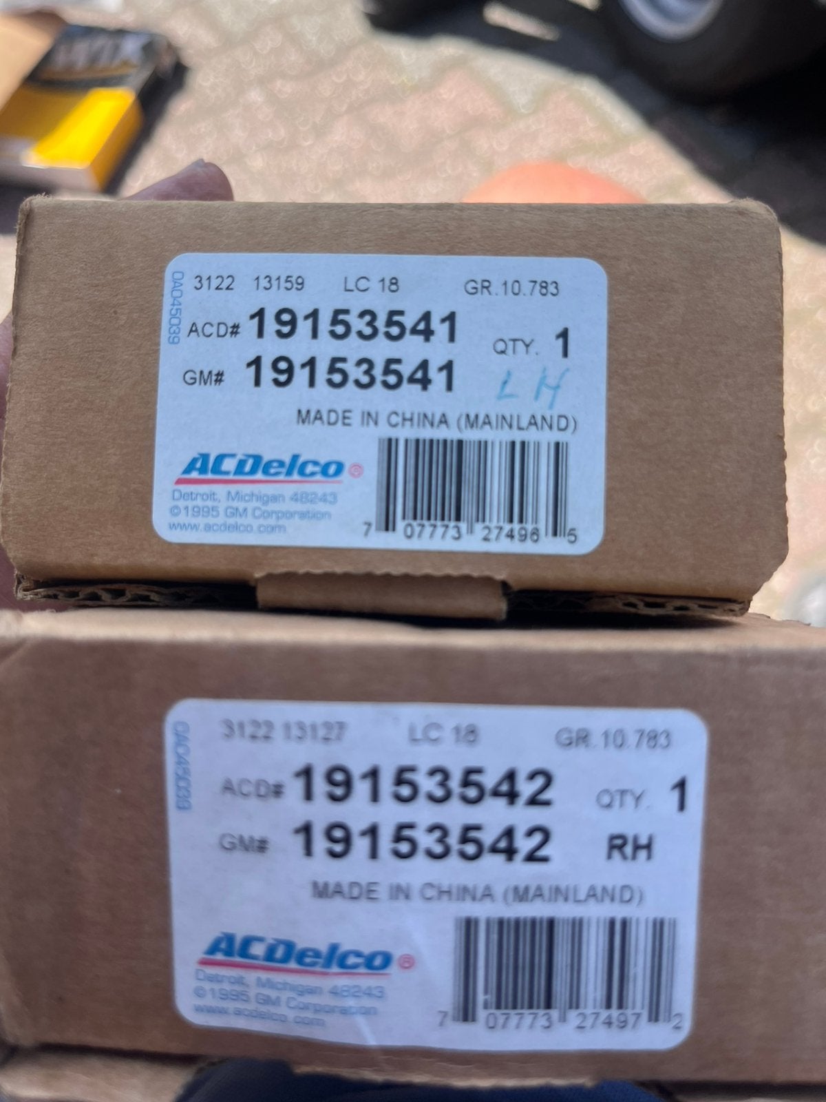Ac delco raam motor links en rechts, Ophalen of Verzenden, Cadillac