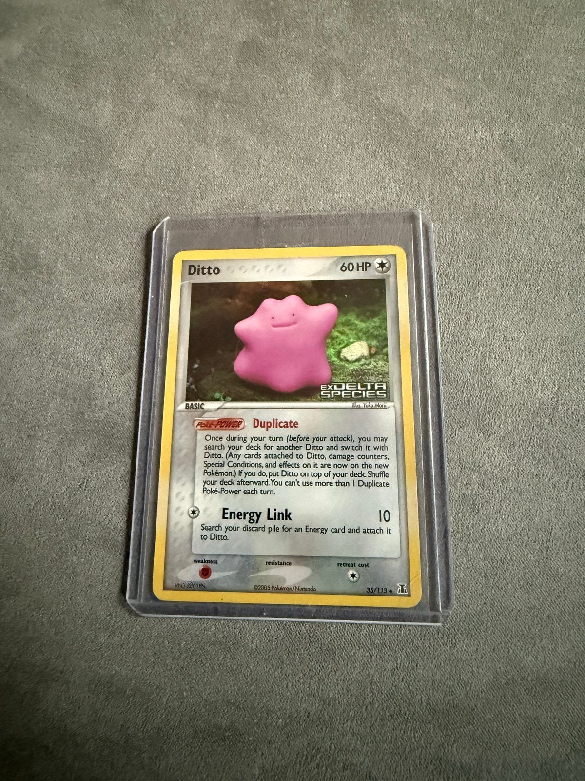 Ditto (Delta Species) 36/113 Holo Stamped, Ophalen of Verzenden, Gebruikt, Losse kaart, Foil