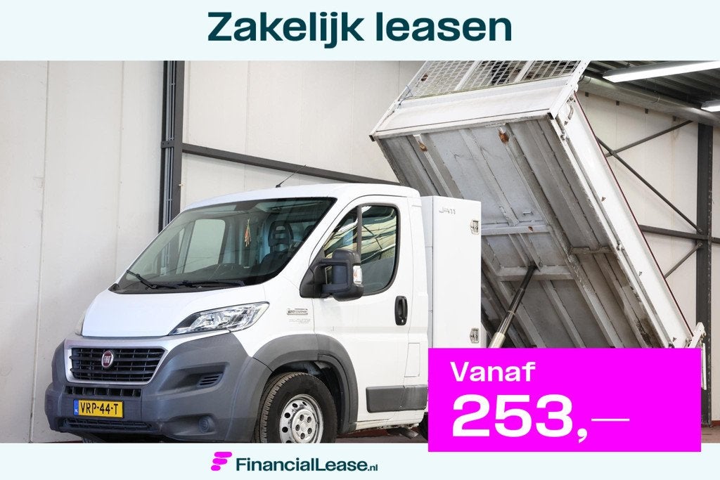 Fiat Ducato 35 2.3 MultiJet KIPPER TREKHAAK, Auto's, Fiat, Bedrijf, Lease, Financial lease, Ducato, ABS, Airconditioning, Alarm