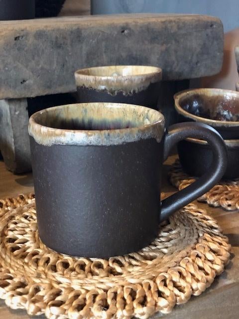 NIEUW cappuccino mok met oor koffiemok POTERIE mocha latte, Overige materialen, Overige typen, Nieuw, Ophalen of Verzenden