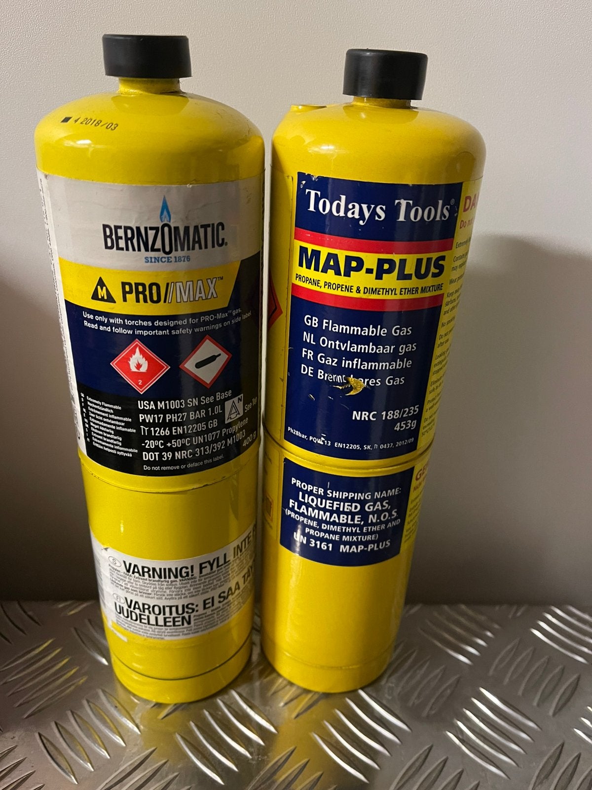 gasfles todays tools map plus snap on, Ophalen, Nieuw