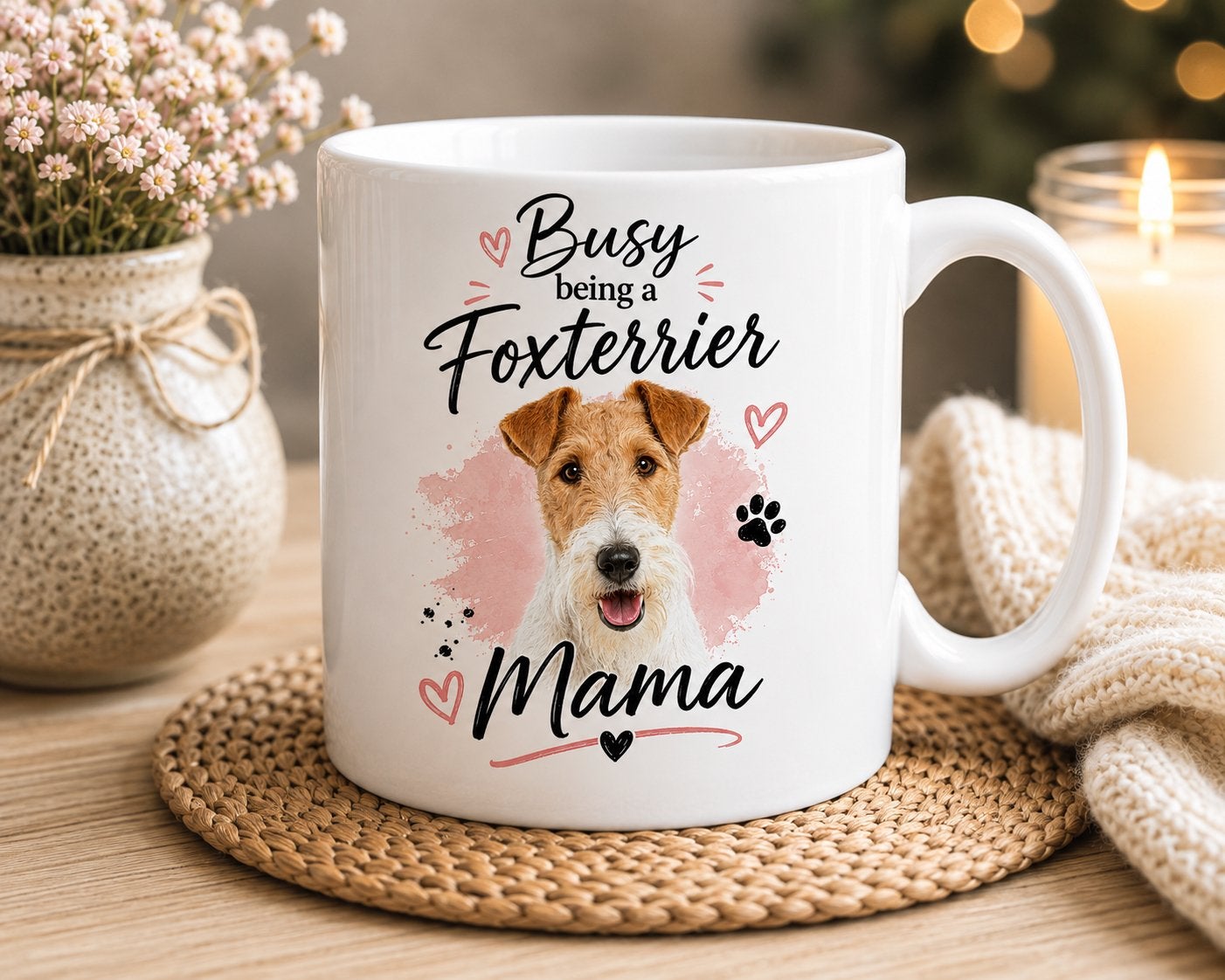 Busy being a Foxterrier Mama - Mok, Verzenden, Nieuw