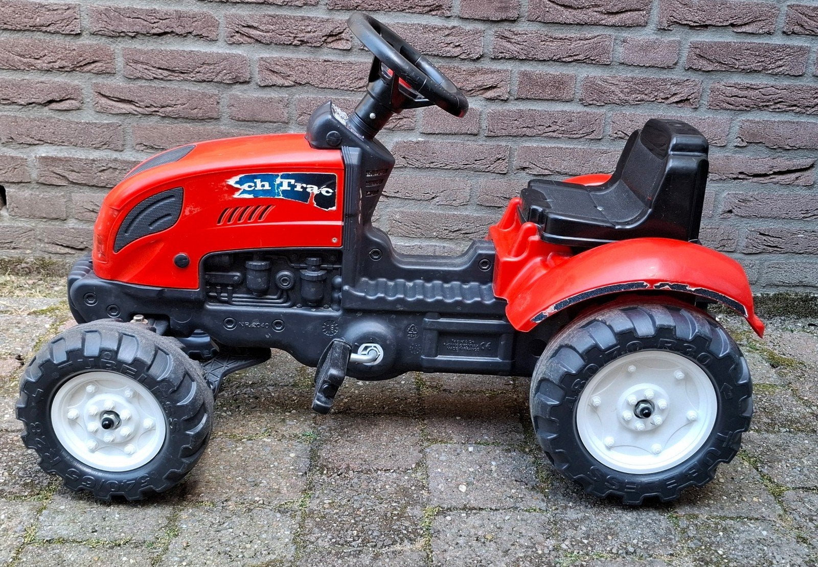 Rode traptractor, Ophalen, Gebruikt, Trapvoertuig