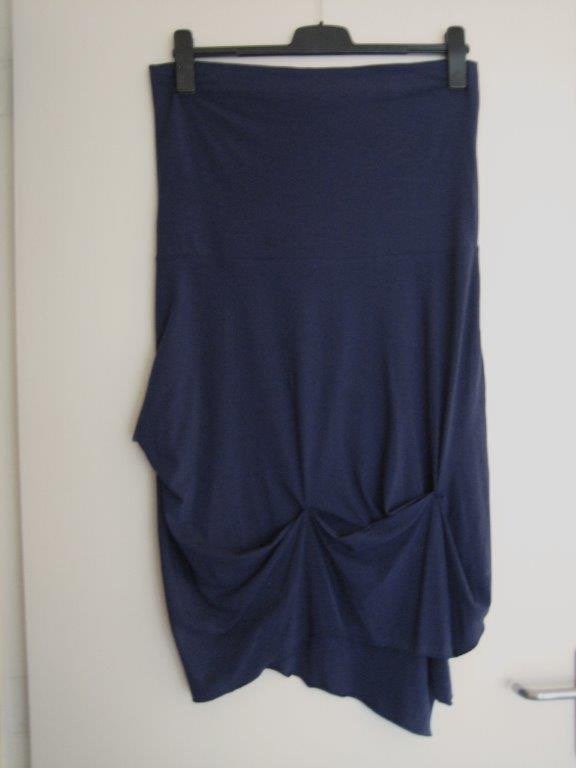 Zeer speelse blauwe strapless jurk of rok SYLVER 44 snazzeys, Sylver, Maat 42/44 (L), Zo goed als nieuw, Onder de knie