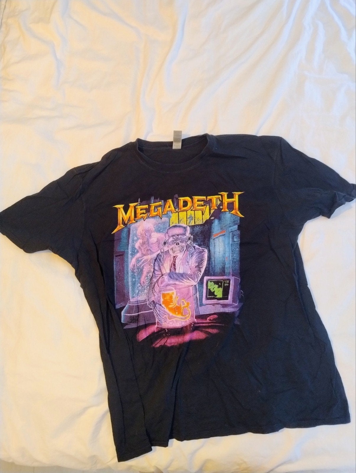 Vintage Megadeth metal t-shirt, Kleding | Heren, T-shirts, Megadeth, Zwart, Maat 56/58 (XL), Ophalen of Verzenden