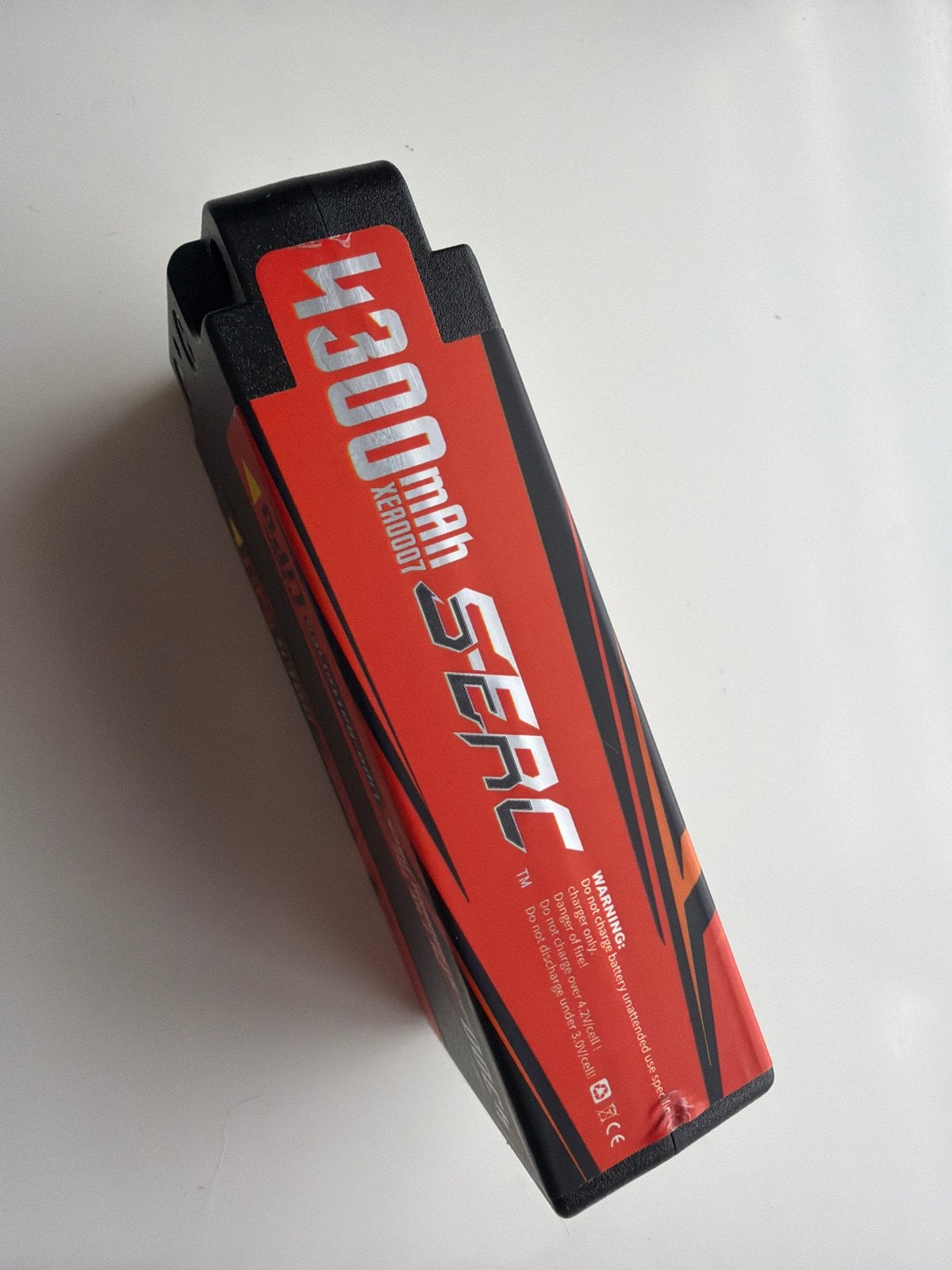 4300mAh SERC shorty Lipo Accu 2S 7.4V 70C, Elektro, Gebruikt, Ophalen of Verzenden, Onderdeel