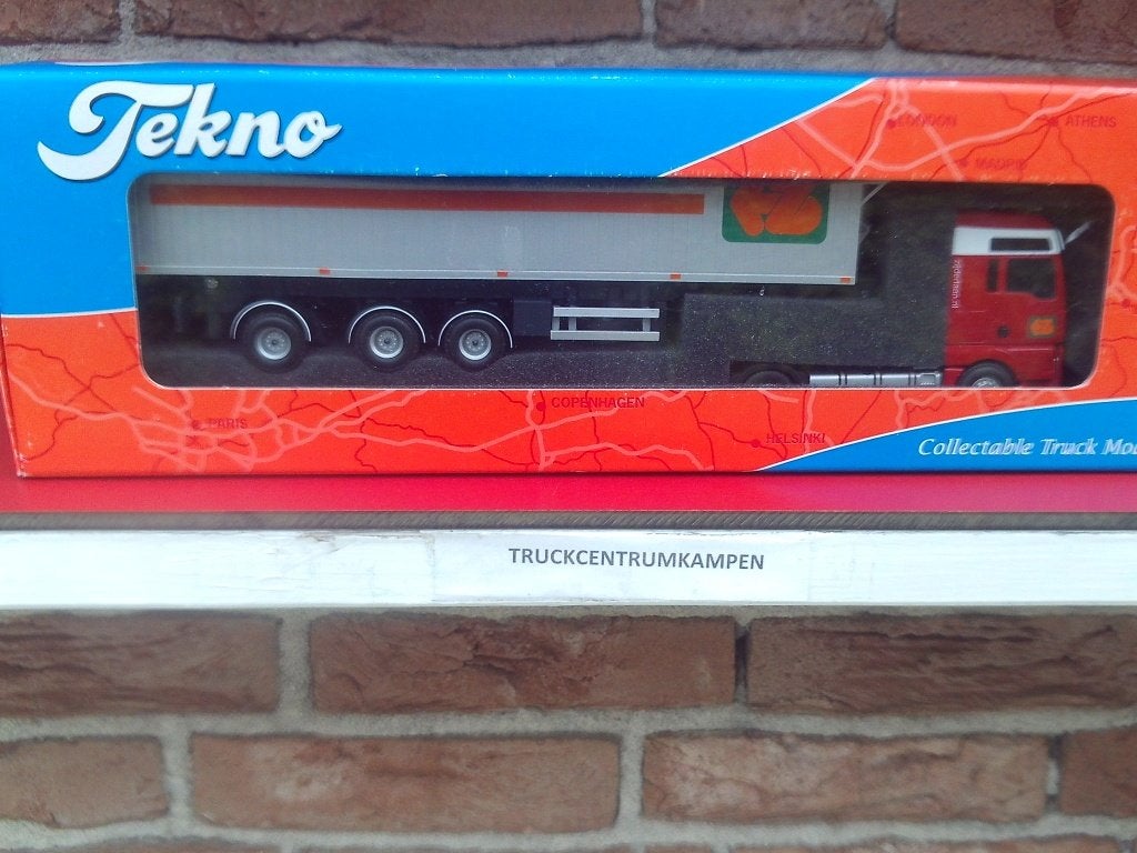 Tekno  Man  4 x 2  met  kipoplegger  van  Zijderlaan., Ophalen of Verzenden, Nieuw, Bus of Vrachtwagen, Tekno