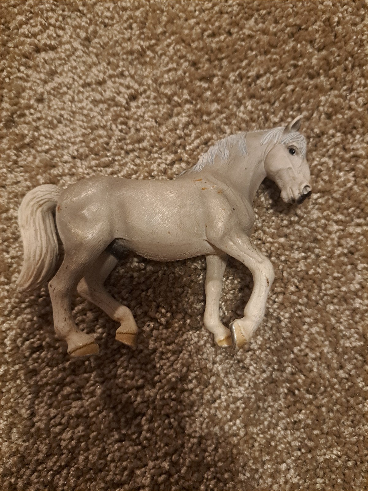 Wit paard speelgoedfiguur, Ophalen of Verzenden, Gebruikt, Jongen of Meisje