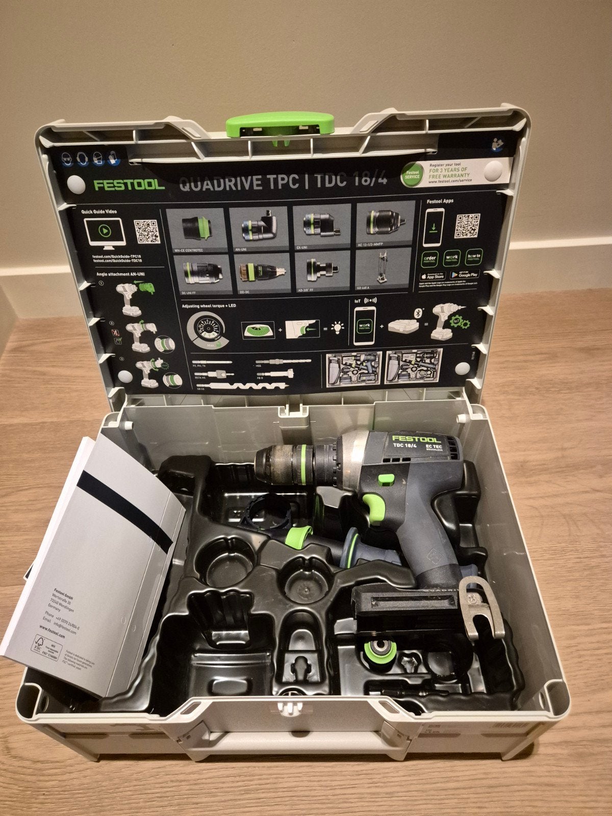 Festool TDC 18/4 body in systainer, Ophalen of Verzenden, Boor- en Schroefmachine