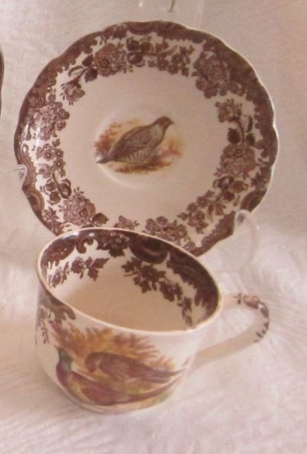 Royal Worcester Palissy Game Series Kop & Schotel € 14,50, Overige merken, Ophalen of Verzenden, Zo goed als nieuw, Overige stijlen
