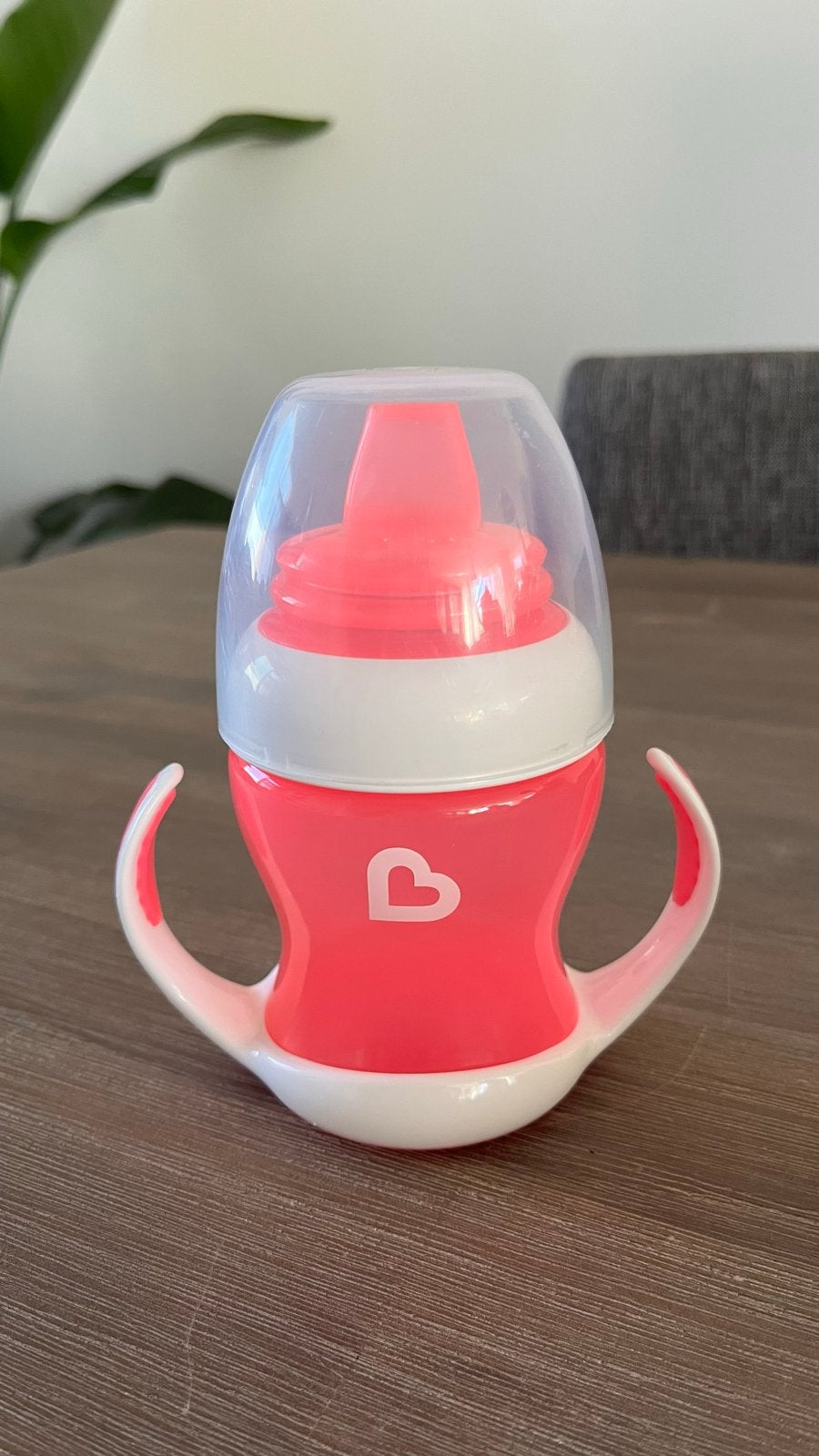 Munchkin antilekbeker met handvatten - roze, Ophalen of Verzenden, Zo goed als nieuw