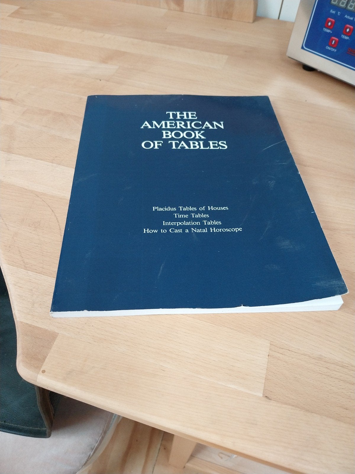 The American Book of Tables - Astrologie Handboek, Astrologie, Ophalen of Verzenden, Instructieboek, Onbekend