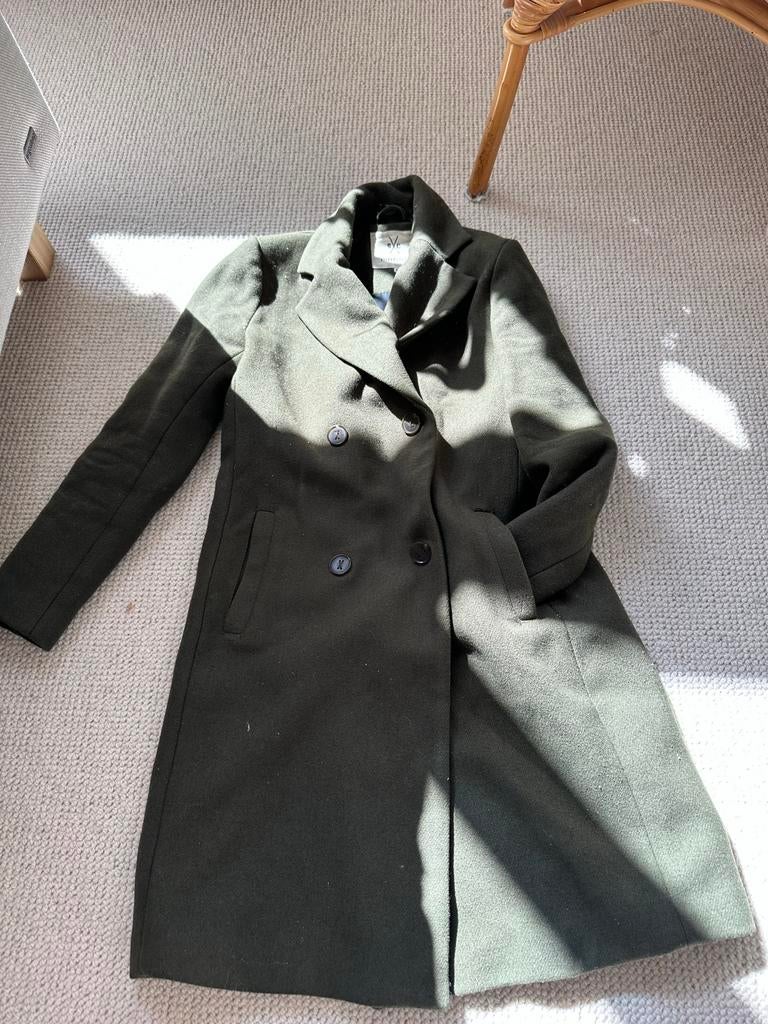 Silvercreek Groene Wollen Jas - Maat XS, Ophalen of Verzenden, Zo goed als nieuw, Maat 34 (XS) of kleiner, Groen
