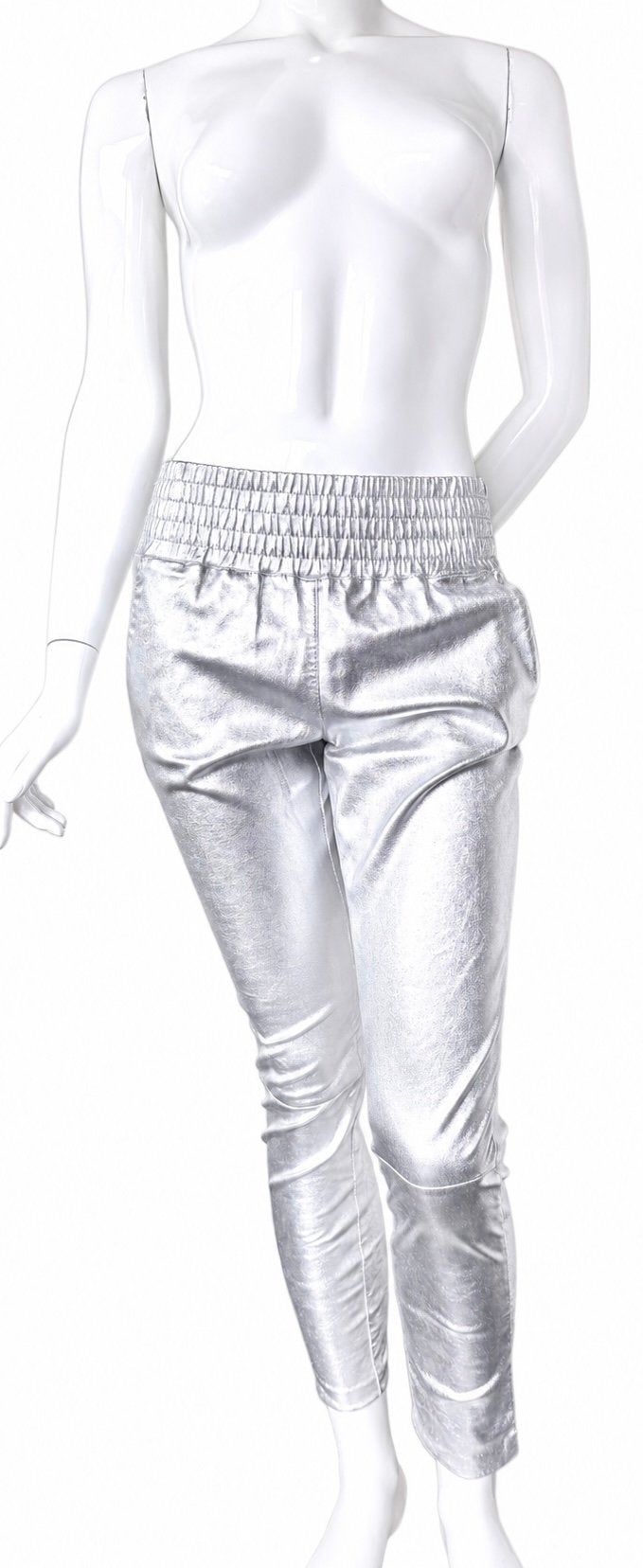 IBANA LEREN BROEK, ZILVER, MAAT S (NEW €499,95) NIEUW💖💖💖, Kleding | Dames, Broeken en Pantalons, Ophalen of Verzenden, Zo goed als nieuw